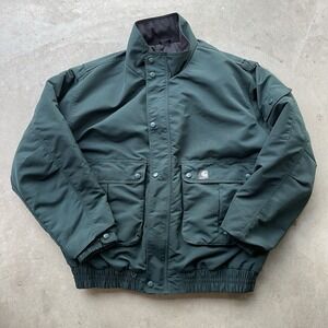 Carhartt J71MLL Puffer Jacket Coat Workshield Mens XLT Quilt Lined Hunter Green